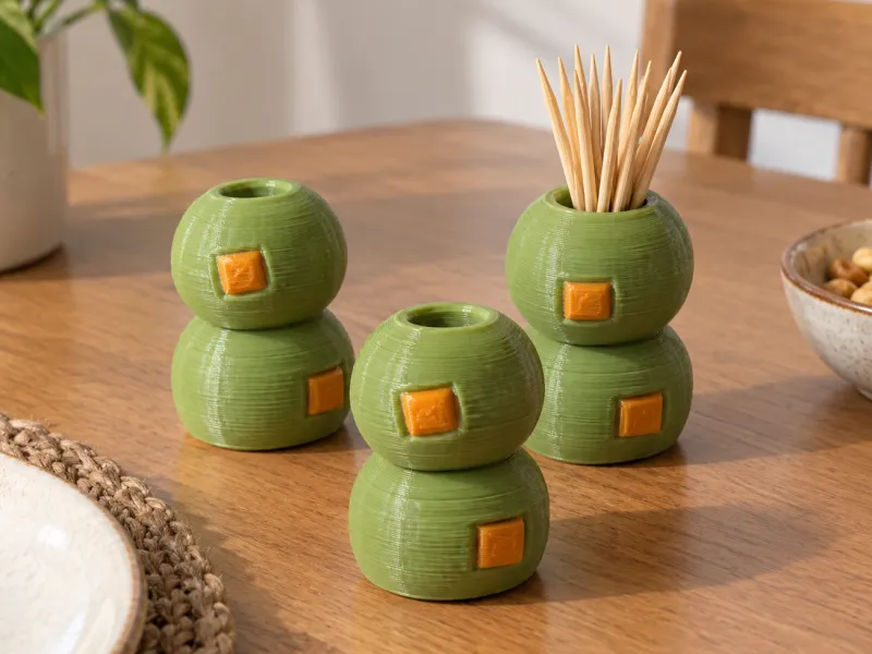 Green Olive Toothpick Holder
