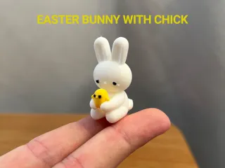 Easter Bunny with Chick