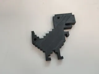 Chrome Dino and Dino Keychain/Anahtarlık