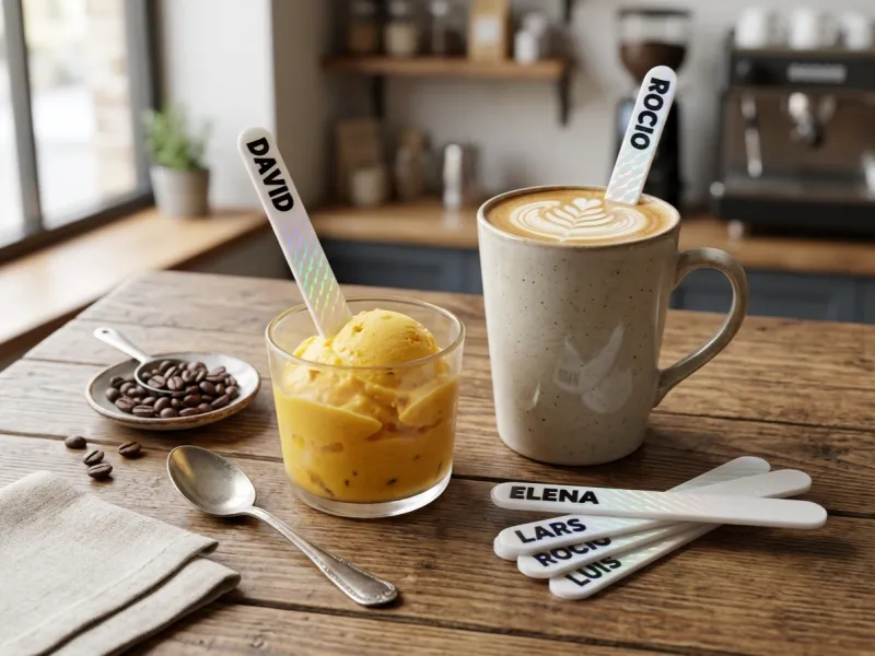 Agitador cafe - Palitos de helados - multiusos - tu nombre