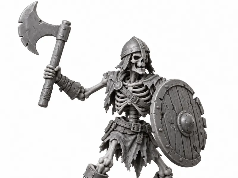 squelette 54 mm for deco, RPG or D&D