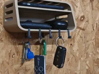Wall organiser with hooks