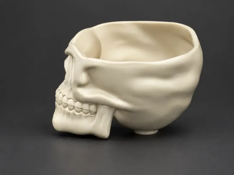 Halloween Skull Bowl