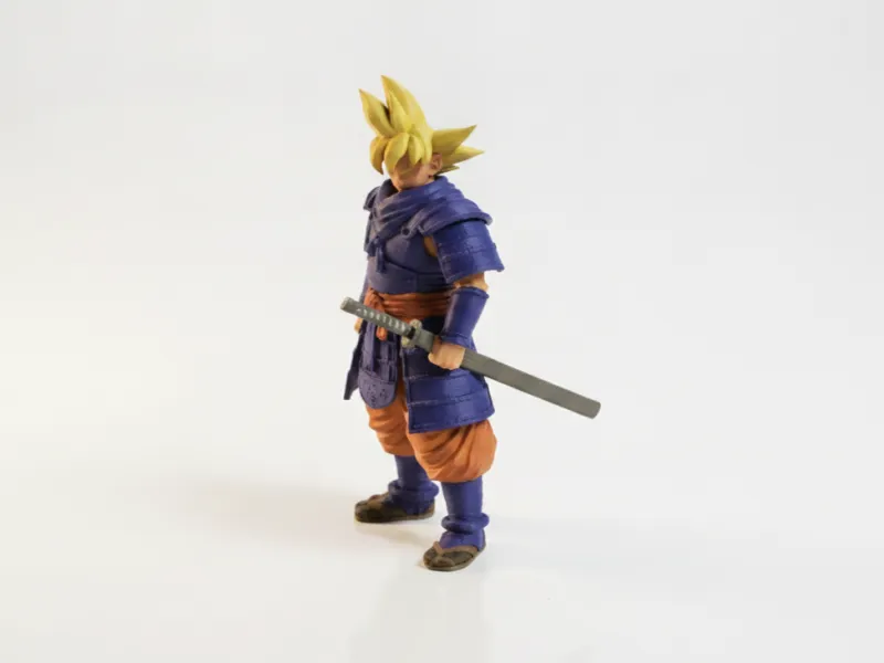 Samurai Goku Figurine Anime Collectible 3D Printable