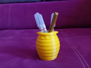 🐝🍯 Melted Honey Hive Pen Holder 🐝🍯