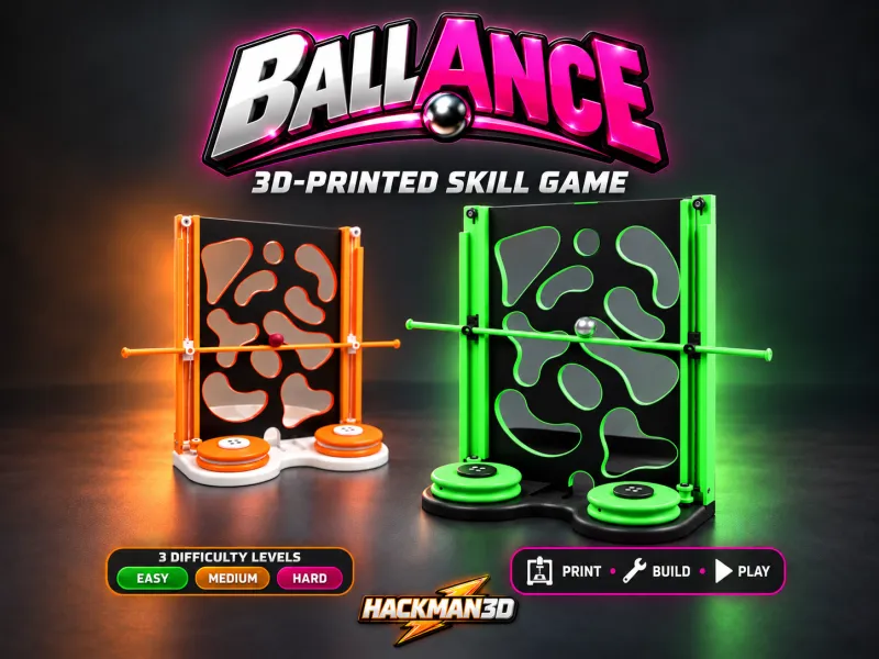 BALLance - 3D-Printed Ball Balance Game