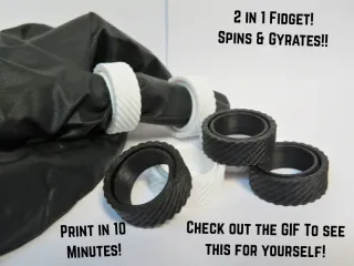 Gyroscopic Fidget Ring (2 in 1 Fidget)