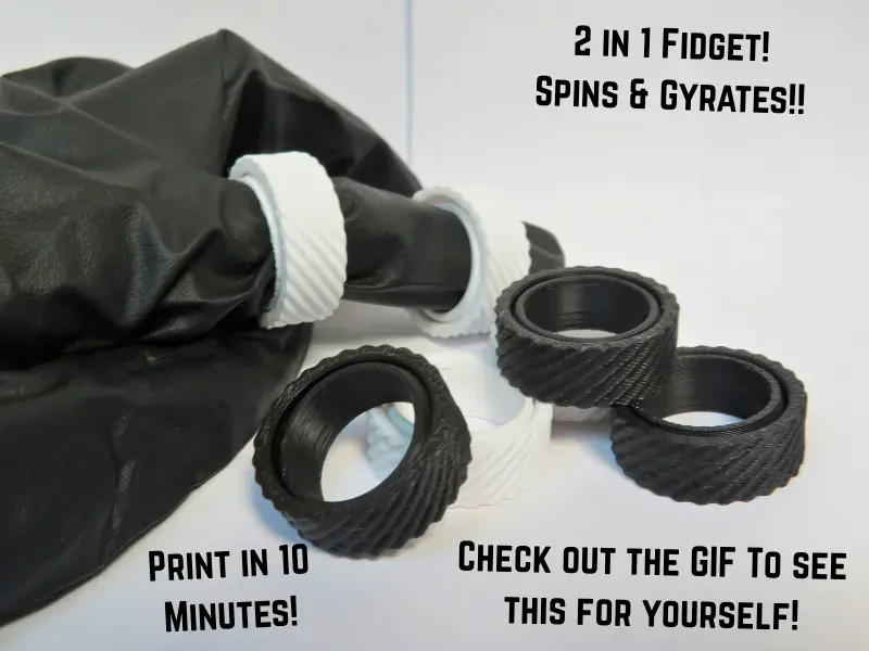 Gyroscopic Fidget Ring (2 in 1 Fidget)