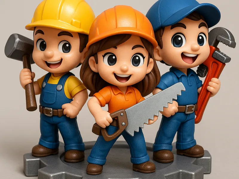 Chibi Workers Figurine
