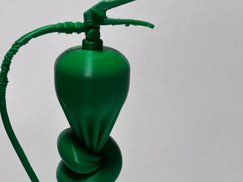 Twisted fire extinguisher