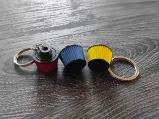 Air filter keychain