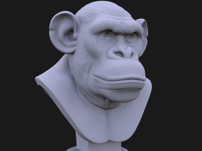 Bored Ape Bust 3D STL Printable 3D Model STL 3D print model