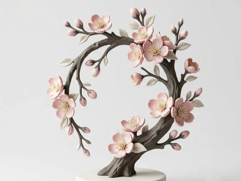 Home Decor Beautiful Cherry Blossoms