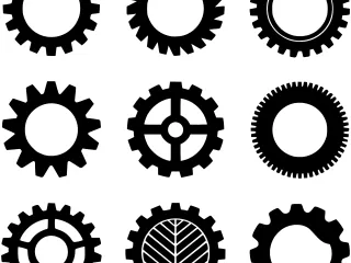 Industrial Gear Collection – Mechanical Cogwheel Set – CNC