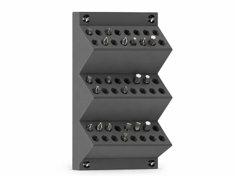 Wall-Mounted Bit Holder Organizer | 3D Printable Tool Storag