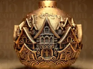 Village - Christmas Decorative Ball