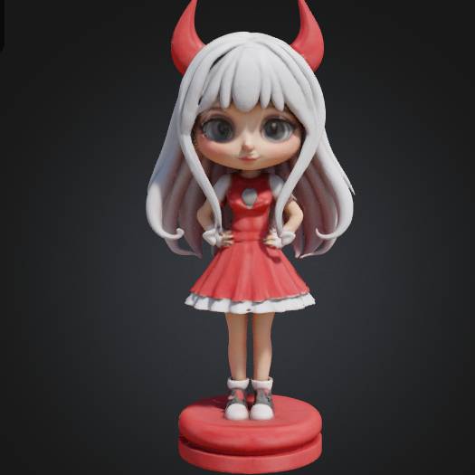 Anime Chess Set part :  cute demon princess