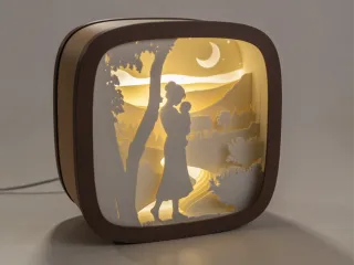 Mother’s Day Shadowbox Lamp