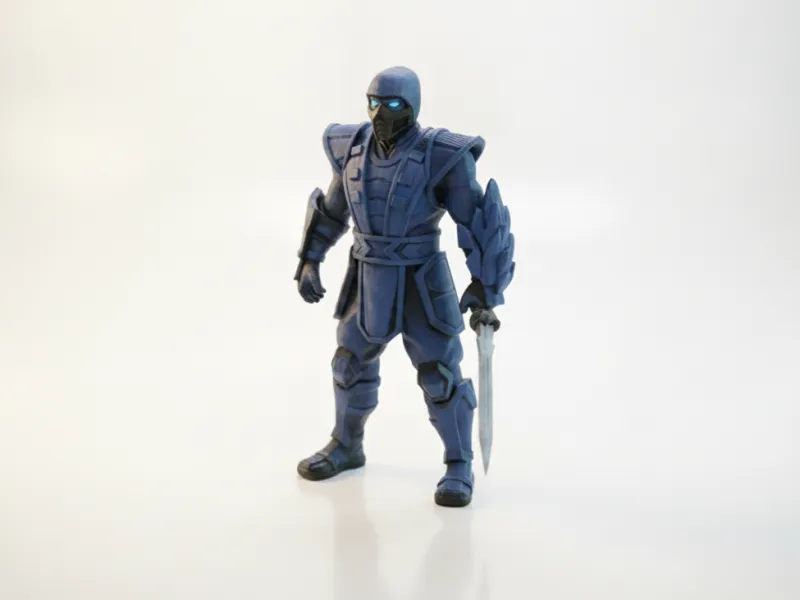 Sub Zero Figurine Gaming Character 3D Printable