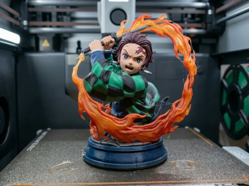 竈門炭治郎バスト STL 3Dモデル 鬼滅の刃 ファンアート