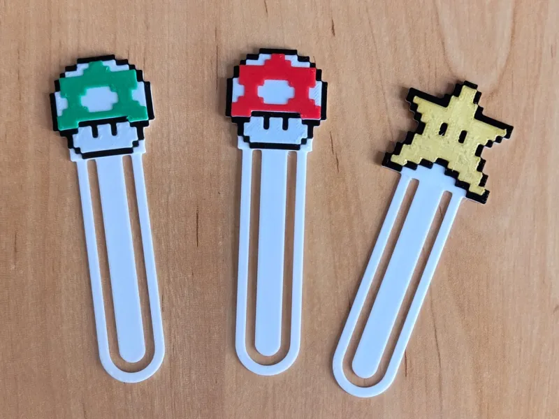 Super Mario items bookmarks
