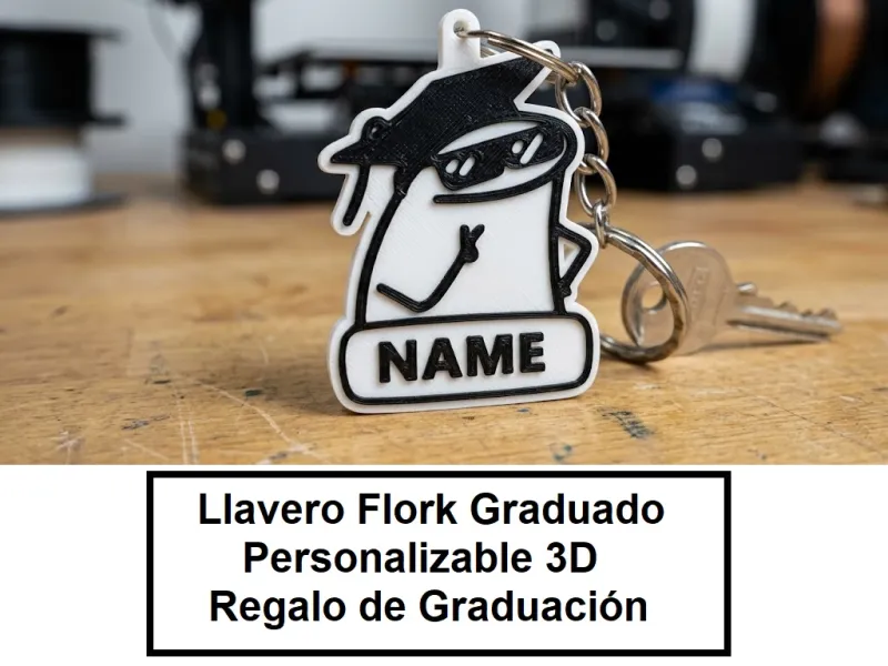 Chaveiro Flork Formado Personalizável / Presente de Formatura