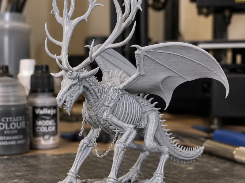 FREE Gigantic corrupted stag-dragon hybrid