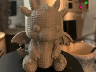 Knitted dragon