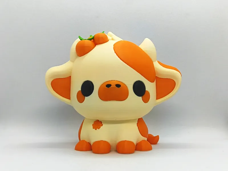 Kawaii Cow - Orange