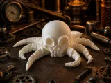 Skull Octopus Flexi Toy - Articulated Collectible-0