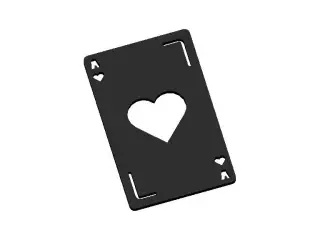 Llavero de As de Corazones