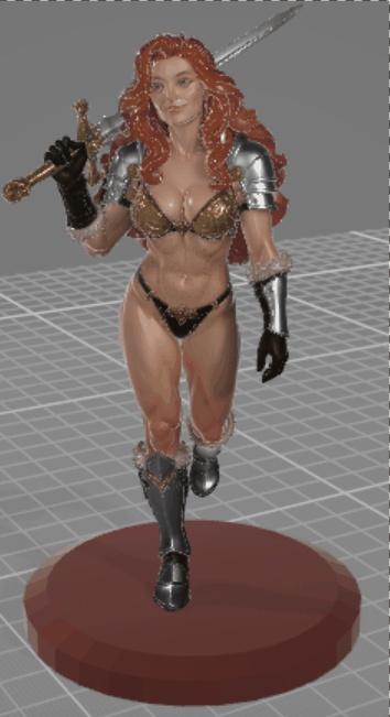 WARRIOR QUEEN - Fantasy Miniature & Statue