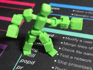 Stick man movable simple