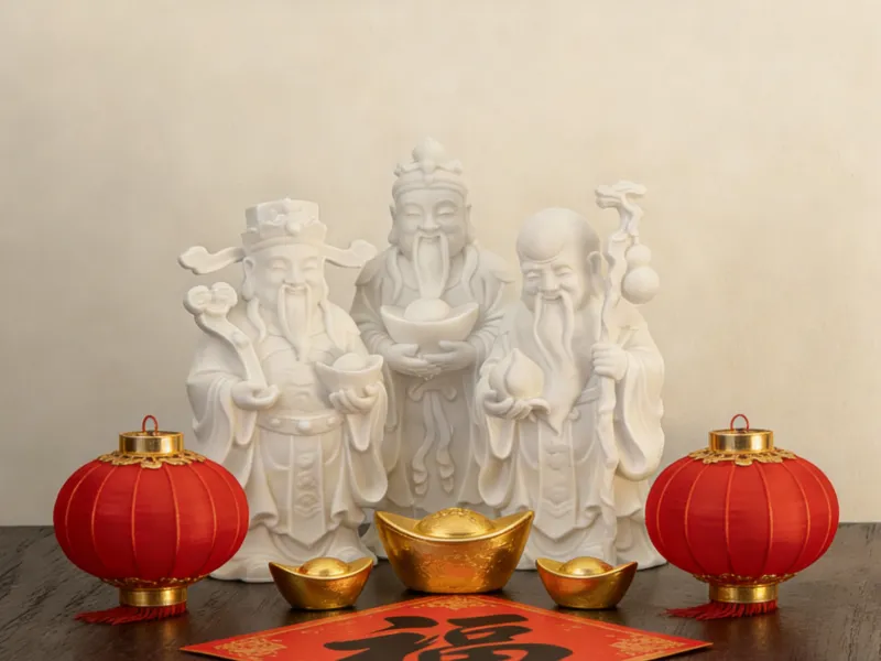 福禄寿 过年喜庆模型
