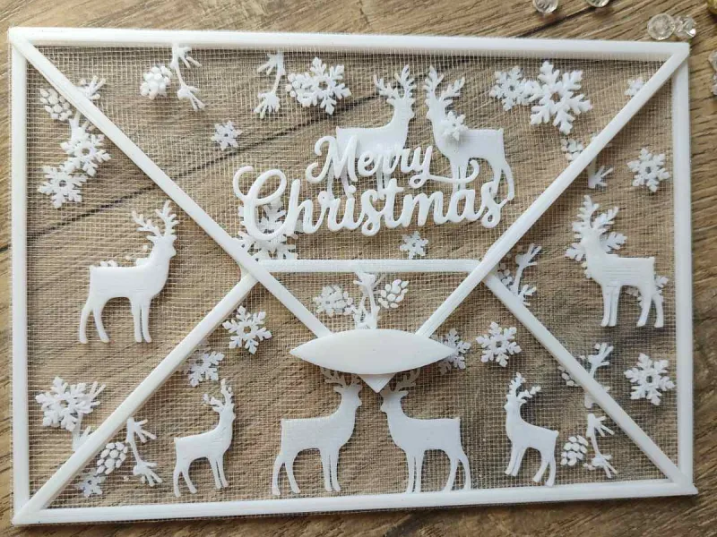 Sobre de Reno de Navidad