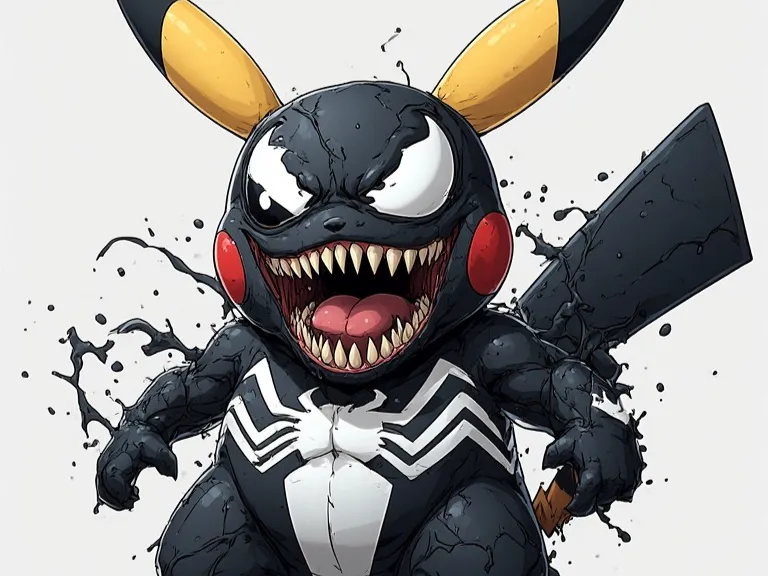 PIKACHU VENOMIZED VERSION 2 FIGURE