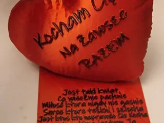 Serce Walentynkowe z Dedykacją