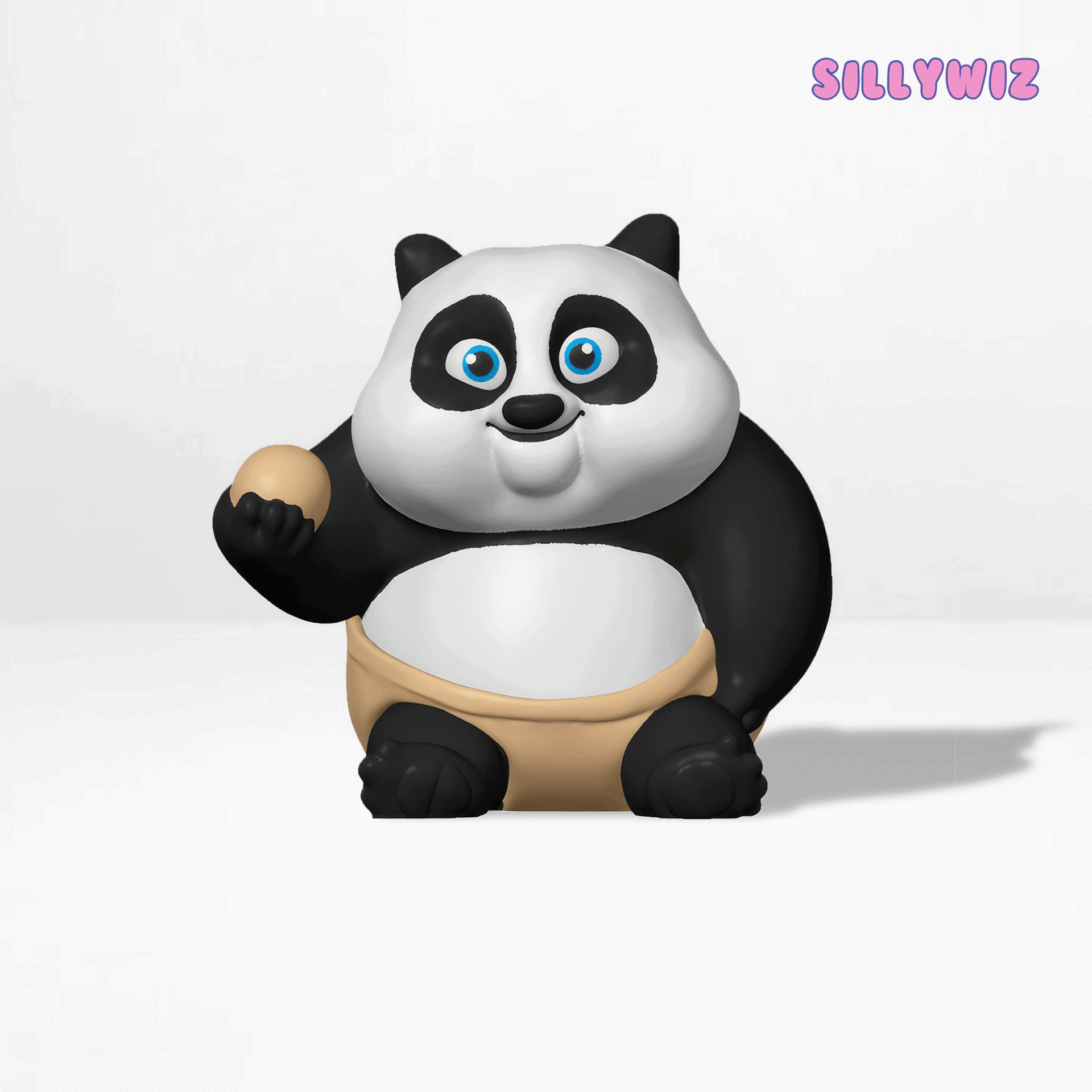 baby panda | 3D Models | Creality Cloud, image size:1920x1920