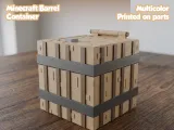 Minecraft barrel container - Multicolor-0