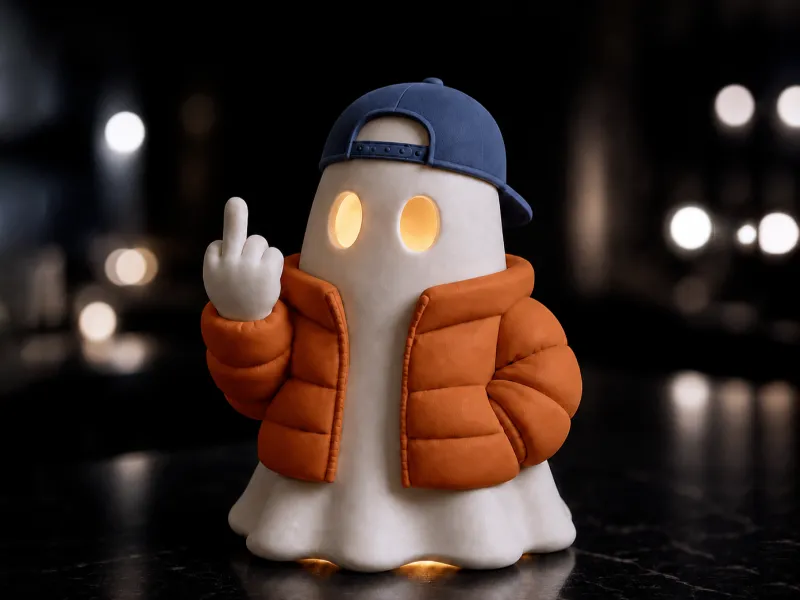 Street Ghost | Porte-bougie et figurine amusants