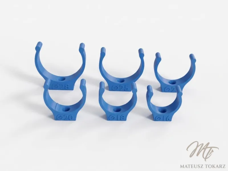 16-28mm Pipe Routing Clips | Snap-Fit M3