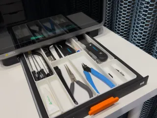 Creality K2 Custom Drawer with Modular Grid System