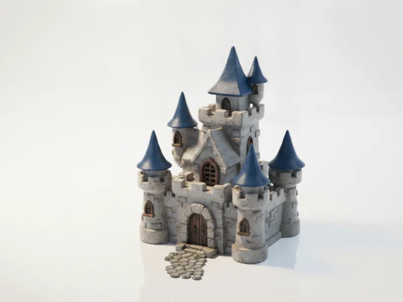 Disney Kasteel Miniatuur Cartoons Animatie 3D Printbaar