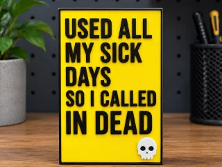 Used all my sick days