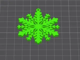 Snowflake Christmas tree decorations