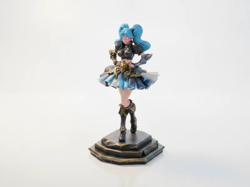 Estatua de Princesa, Figura Femenina Imprimible en 3D
