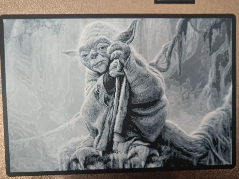 Yoda Star Wars 3D-Fotodruck S/W