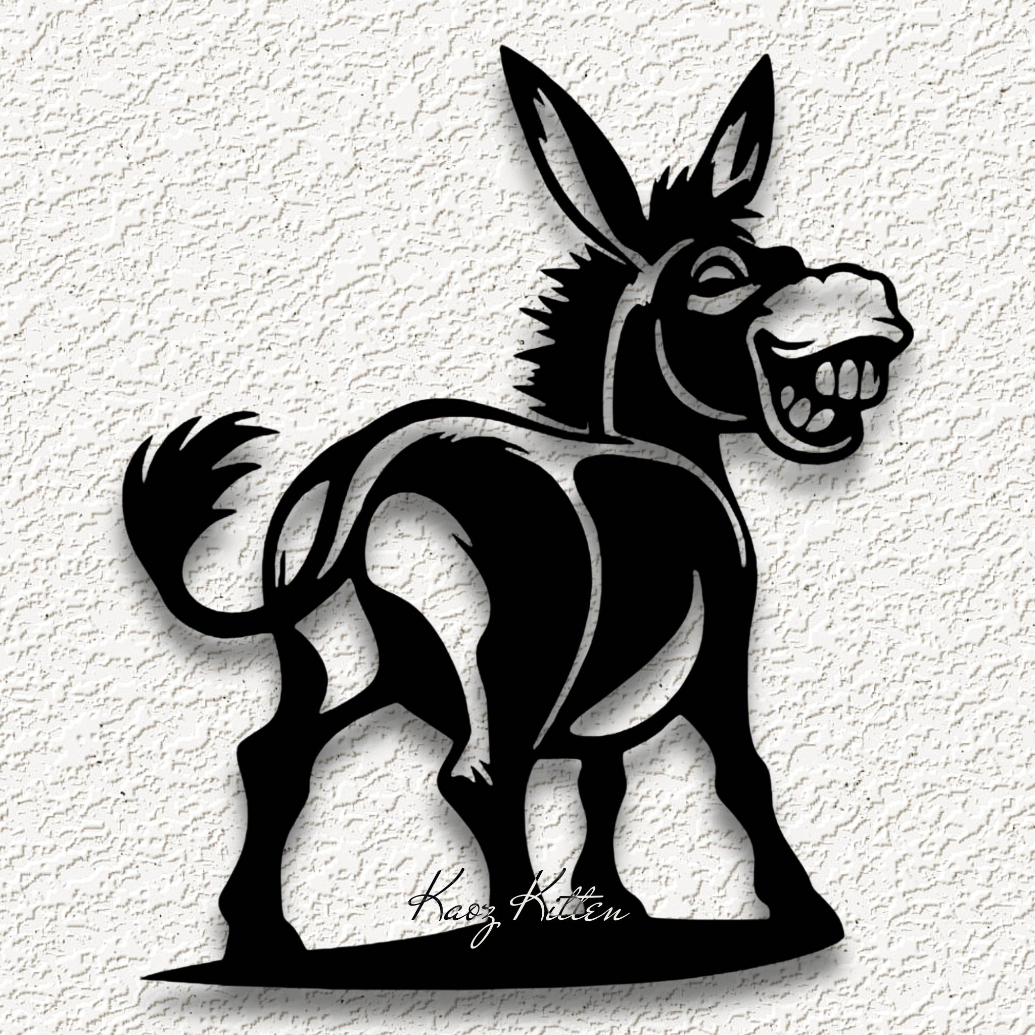 funny donkey jackass WALL ART HOME DECOR
