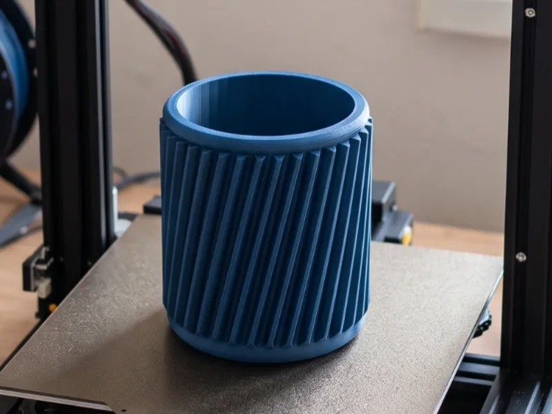 Vaso de Plantas Estriado Torcido – Vaso de Flores Espiral Moderno (Sem Suportes)