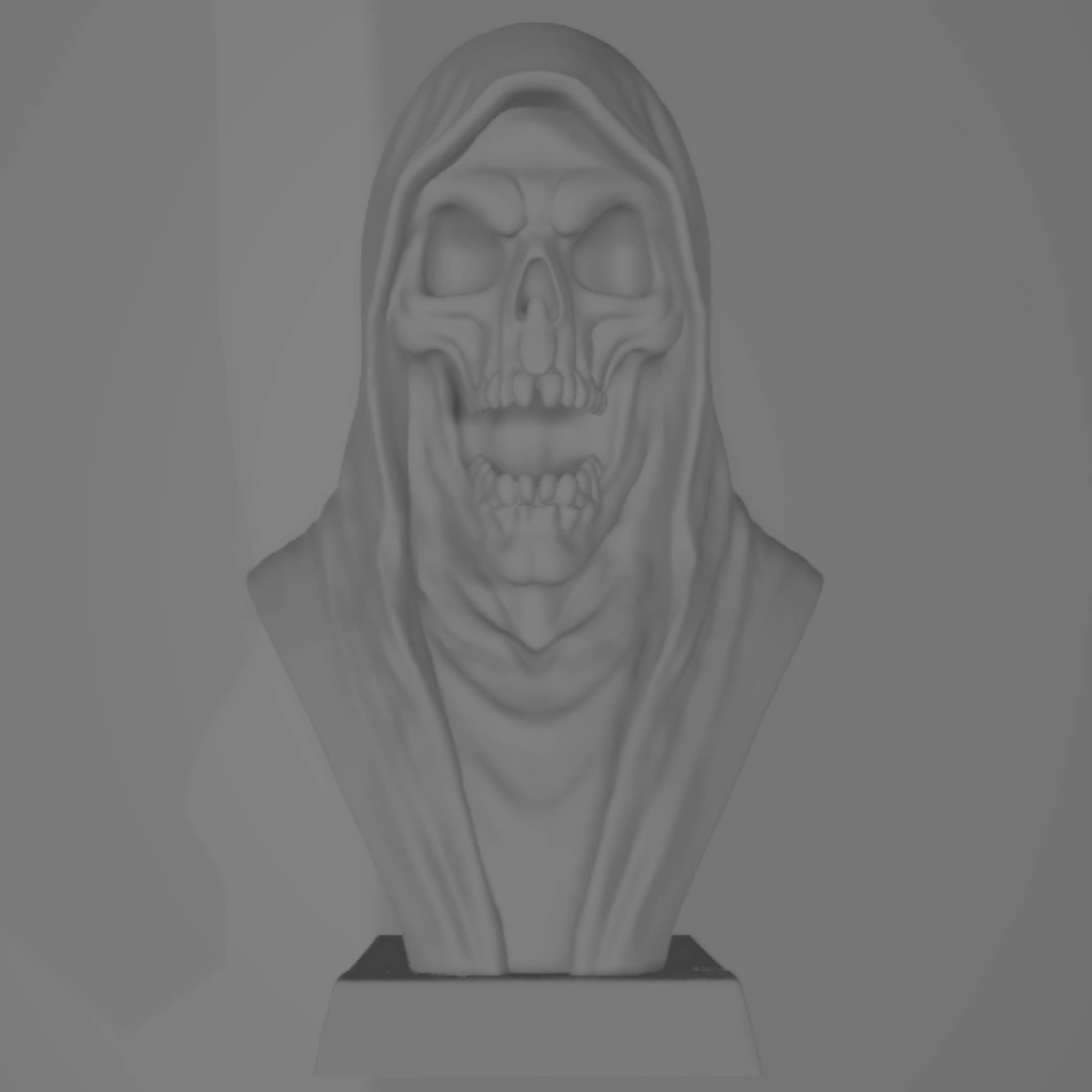 Scary Skeleton Bust